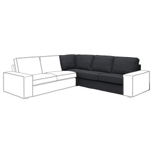 IKEA KIVIK cover for corner section Tresund Anthracite, Ikea Ireland | 8971NMVIR