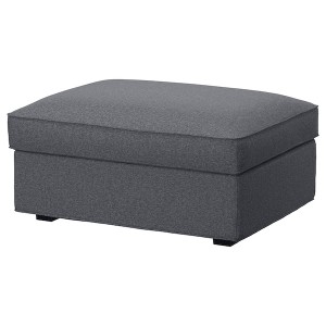 IKEA KIVIK cover for ottoman with storage Gunnared Medium Gray, Ikea Ireland | 3917TFKVY