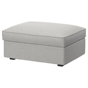 IKEA KIVIK cover for ottoman with storage Tallmyra White / Black, Ikea Ireland | 9563ERPFW