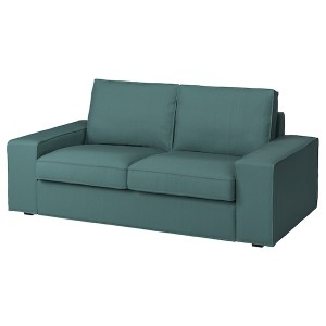 IKEA KIVIK loveseat cover Kelinge Gray / Turquoise, Ikea Ireland | 8790KFEUC