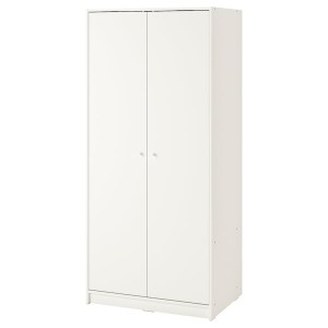 IKEA KLEPPSTAD wardrobe with 2 doors, white, 31 1/4x69 1/4 in, Ikea Ireland | 4398WDOIR