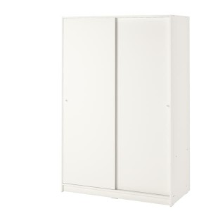 IKEA KLEPPSTAD wardrobe with sliding doors, white, 46 1/8x69 1/4 in, Ikea Ireland | 0349CXQDM