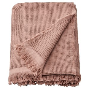 IKEA KLOTSTARR throw, pale pink, 51x67 in, Ikea Ireland | 4198ERXAG