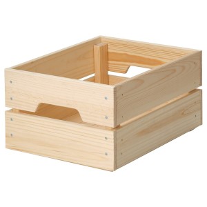 IKEA KNAGGLIG Box, pine, 9x12 ¼x6 in, Ikea Ireland | 1652BHGIU