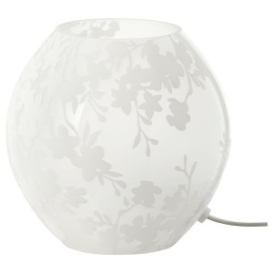 IKEA KNUBBIG table lamp, cherry-blossoms white, 7 in, Ikea Ireland | 9102ALHEM