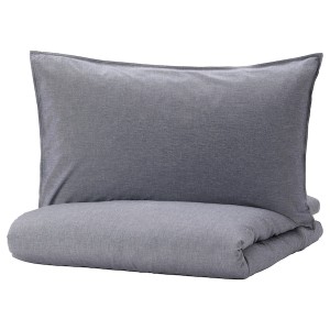 IKEA KOPPARBLAD duvet cover and pillowcase(s), Twin Dark Blue, Ikea Ireland | 4185KTJDC