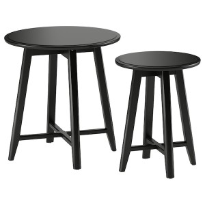 IKEA KRAGSTA Nesting tables, set of 2 Black, Ikea Ireland | 2456AHXEW