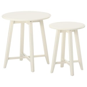 IKEA KRAGSTA Nesting tables, set of 2 White, Ikea Ireland | 7328UMTNR