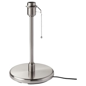 IKEA KRYSSMAST table lamp with LED bulb Nickel Plated, Ikea Ireland | 4102GYHAB