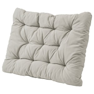 IKEA KUDDARNA back cushion, outdoor, 24 3/8x17 3/8 in Gray, Ikea Ireland | 8257FAPWX