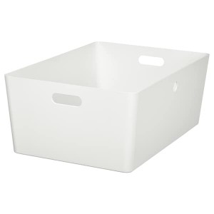 IKEA KUGGIS box, 14 ½x21 ¼x8 ¼ in White, Ikea Ireland | 5824YRQSV
