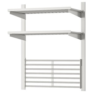 IKEA KUNGSFORS suspension rail with shelf/wll grid Stainless Steel, Ikea Ireland | 4356ZHGEX