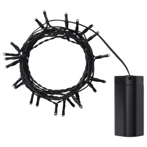 IKEA KUSTFYR LED string light with 24 lights Battery Operated Purple, Ikea Ireland | 1632JWGQZ