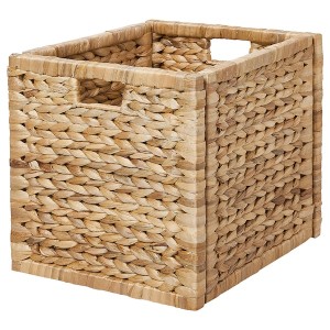 IKEA LABBSAL basket, handmade water hyacinth, 12 ½x13 ½x12 ½ in, Ikea Ireland | 7253NLBOZ