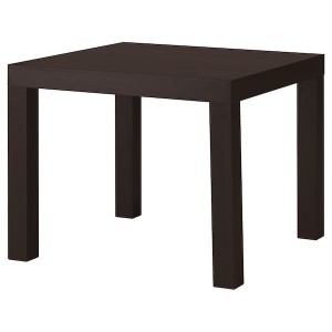 IKEA LACK Side table, 21 5/8x21 5/8 in Black / Brown, Ikea Ireland | 3429NLGZW