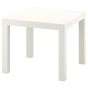 IKEA LACK Side table, 21 5/8x21 5/8 in White, Ikea Ireland | 4791TWKLE