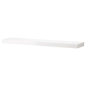 IKEA LACK wall shelf, 43 1/4x10 1/4 in White / High Gloss, Ikea Ireland | 9831XTJNV
