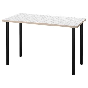 IKEA LAGKAPTEN / ADILS desk, 47 1/4x23 5/8 in White Anthracite / Black, Ikea Ireland | 0574RCSPA