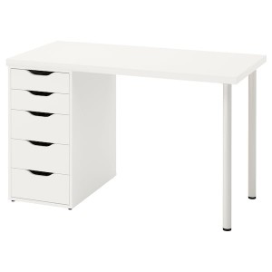 IKEA LAGKAPTEN / ALEX desk, 47 1/4x23 5/8 in White, Ikea Ireland | 1259YBJIP