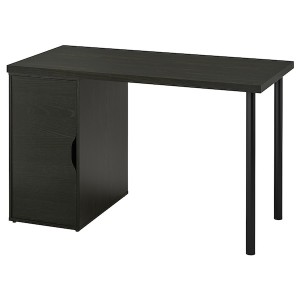 IKEA LAGKAPTEN / ALEX desk, 47 1/4x23 5/8 in Black / Brown / Black, Ikea Ireland | 4815XFAUD