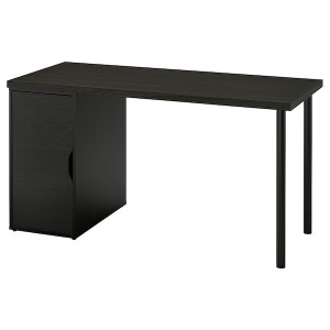 IKEA LAGKAPTEN / ALEX desk, 55 1/8x23 5/8 in Black / Brown / Black, Ikea Ireland | 1803PVBIK