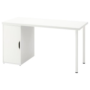 IKEA LAGKAPTEN / ALEX desk, 55 1/8x23 5/8 in White, Ikea Ireland | 8704XZEYF
