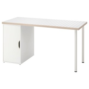 IKEA LAGKAPTEN / ALEX desk, 55 1/8x23 5/8 in White / Anthracite, Ikea Ireland | 2301ZMGOY