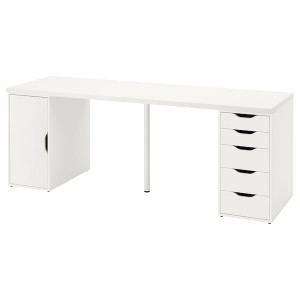 IKEA LAGKAPTEN / ALEX desk, 78 3/4x23 5/8 in White, Ikea Ireland | 6321LPYSI