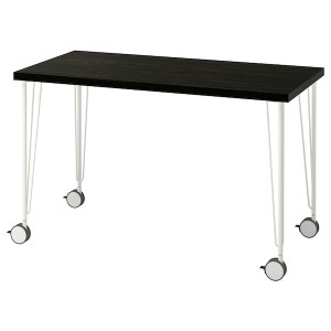 IKEA LAGKAPTEN / KRILLE desk, 47 1/4x23 5/8 in Black / Brown / White, Ikea Ireland | 8921JPRSH
