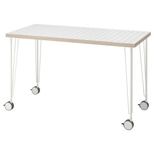 IKEA LAGKAPTEN / KRILLE desk, 47 1/4x23 5/8 in White Anthracite / White, Ikea Ireland | 7146LXUEZ