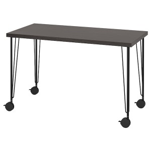 IKEA LAGKAPTEN / KRILLE desk, 47 1/4x23 5/8 in Black / Brown / Black, Ikea Ireland | 0254GUSVN