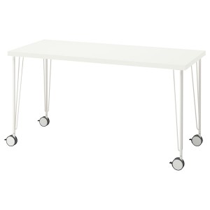 IKEA LAGKAPTEN / KRILLE desk, 55 1/8x23 5/8 in White, Ikea Ireland | 2971OXKVD