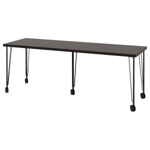IKEA LAGKAPTEN / KRILLE desk, 78 3/4x23 5/8 in Black / Brown / Black, Ikea Ireland | 1867ZSNFB