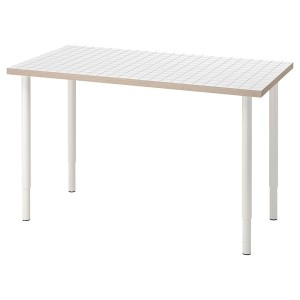 IKEA LAGKAPTEN / OLOV desk, 47 1/4x23 5/8 in White Anthracite / White, Ikea Ireland | 2068NDKMJ