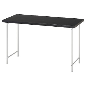 IKEA LAGKAPTEN / SPÄND desk, 47 1/4x23 5/8 in Black / Brown / White, Ikea Ireland | 6529WFVDK