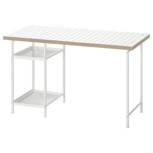 IKEA LAGKAPTEN / SPÄND desk, 47 1/4x23 5/8 in White / Anthracite, Ikea Ireland | 8059ZWOEC