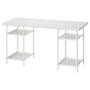 IKEA LAGKAPTEN / SPÄND desk, 55 1/8x23 5/8 in White, Ikea Ireland | 0184AMOGY