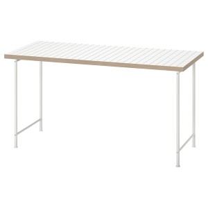 IKEA LAGKAPTEN / SPÄND desk, 55 1/8x23 5/8 in White / Anthracite, Ikea Ireland | 7609NFGAJ