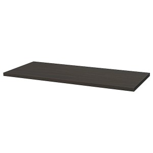 IKEA LAGKAPTEN tabletop, 55 1/8x23 5/8 in Black / Brown, Ikea Ireland | 1056WXHIP