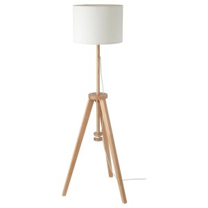 IKEA LAUTERS floor lamp, ash/white Ash / White, Ikea Ireland | 1687EWJPO