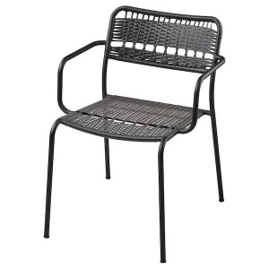 IKEA LÄCKÖ armchair, outdoor, dark gray, Ikea Ireland | 1483PQFXD
