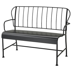 IKEA LÄCKÖ loveseat, outdoor, gray, Ikea Ireland | 5309AVGNY