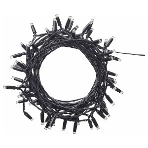 IKEA LEDLJUS LED string light with 64 lights, outdoor black, Ikea Ireland | 0764WMPDU
