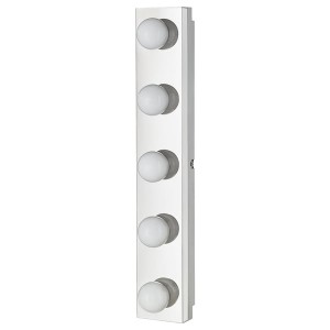 IKEA LEDSJÖ LED wall lamp, stainless steel, 24 in, Ikea Ireland | 9017IAZYP