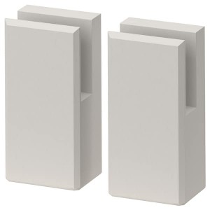 IKEA LERHYTTAN Leg for decorative toekick, light gray, 2 pack, Ikea Ireland | 5371JLGKR