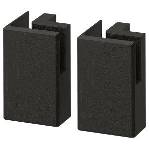 IKEA LERHYTTAN corner leg for decorative toekick, black stained, 4 1/4 in2 pack, 2 pack, Ikea Ireland | 6178EKSIB