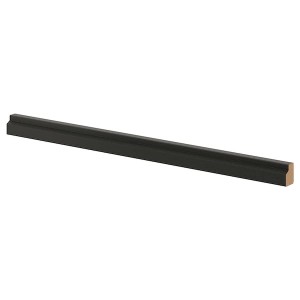 IKEA LERHYTTAN deco strip, contoured edge, 87 in Black Stained, Ikea Ireland | 3468MPLAE