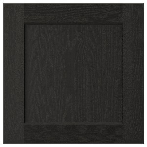 IKEA LERHYTTAN door, 15x15 in Black Stained, Ikea Ireland | 4637ODGXZ
