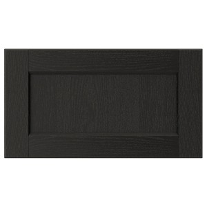 IKEA LERHYTTAN drawer front, 18x10 in Black Stained, Ikea Ireland | 3471TIBKF