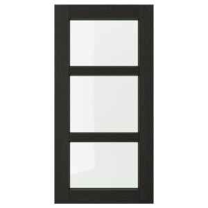 IKEA LERHYTTAN glass door, 15x30 in Black Stained, Ikea Ireland | 0539PNTSK